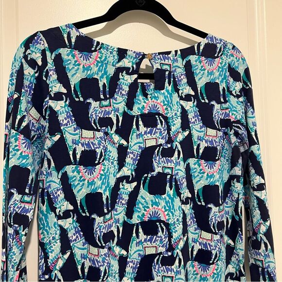 Lilly Pulitzer Women's Bay Shift Dress in Alpaca Your Bags Print Size Small - Picture 8 of 11